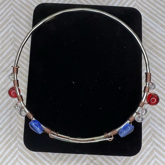 Ole Miss Hotty Toddy Bangle Bracelet - Picture 3 of 4